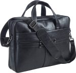 Men's Leather Messenger Bag, Laptop Briefcase Business Satchel Computer