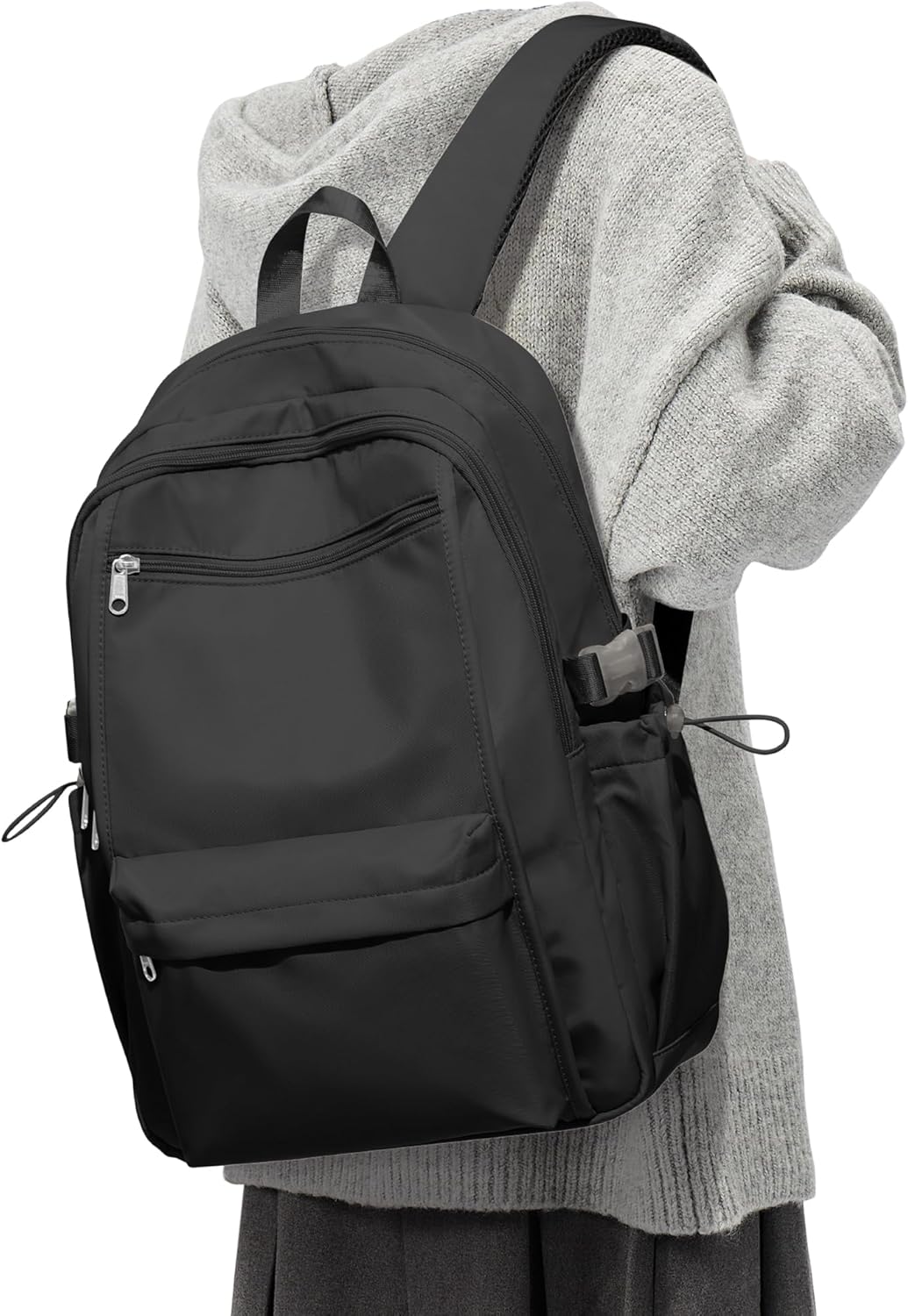 714nTqH-yHL._AC_SL1500_.jpg Travel Backpacks Waterproof High Bookbag for Men Classic Casual Daypacks - Image 1