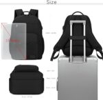 Lightweight Black Backpack for Men Casual  Backpacks for  Work15.6 inch Laptop Bookbag with USB Charging Port - Image 2