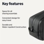 Large Travel comsmetic Bag Shaving Bag  black - Image 2
