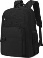 Lightweight Black Backpack for Men Casual  Backpacks for  Work15.6 inch Laptop Bookbag with USB Charging Port
