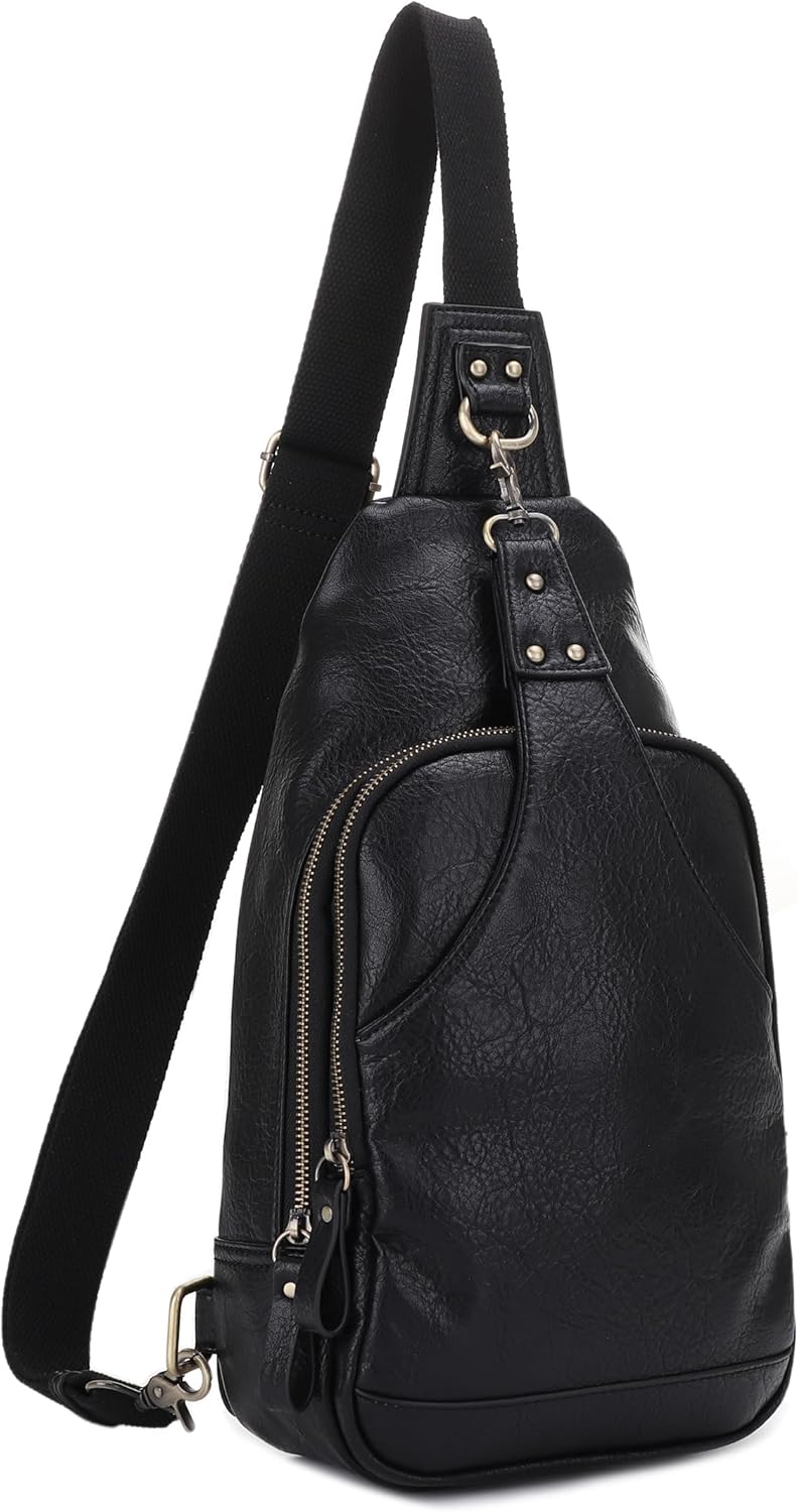 71ig9cwqXOL._AC_SL1500_.jpg Unisex Concealed Carry Sling Bag Crossbody Backpack Purse - Image 1