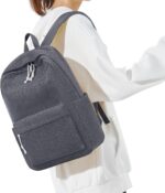Backpack for Teens Large Corduroy Bookbag Lightweight 17 inch Laptop Bag for  Boys Casual High - Image 2