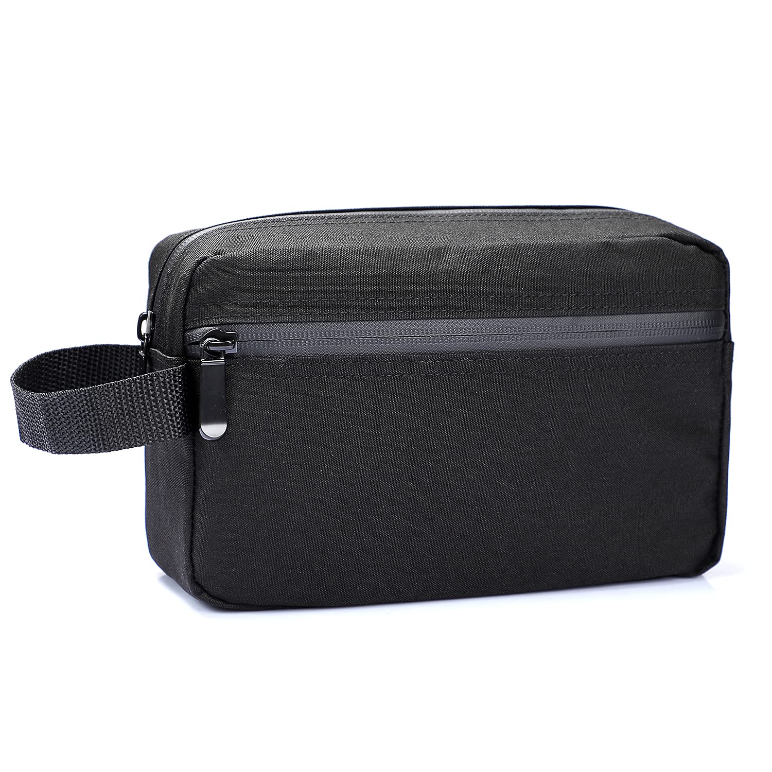 81XaHJmKUS._SL1500_.jpg Toiletry Bag for Men, Portable Travel Toiletry Organizer Bag,Shaving Bag for Toiletries Accessories (Black) - Image 1